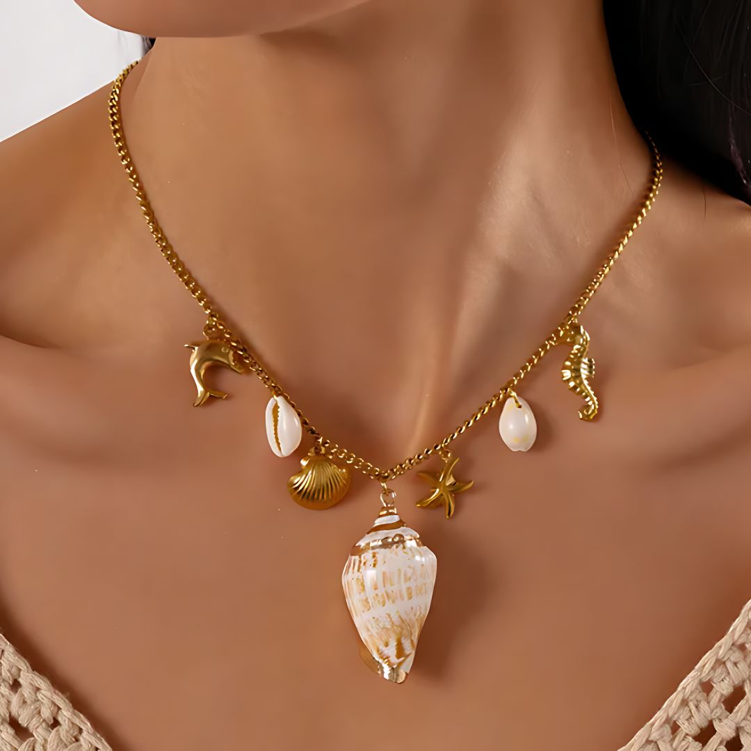 Ocean's Luck Charm Necklace