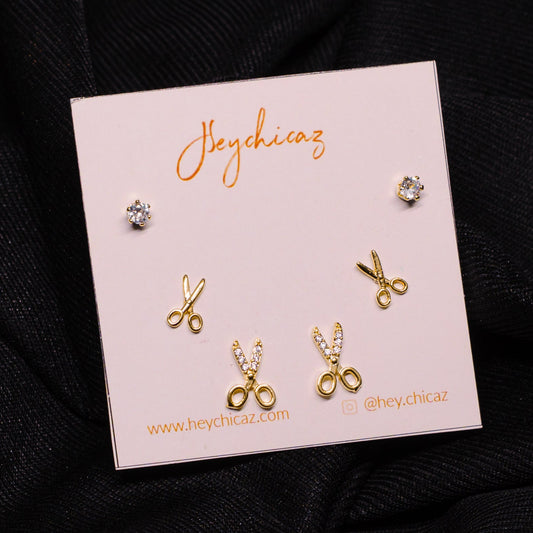 Snip Chic Trio Studs
