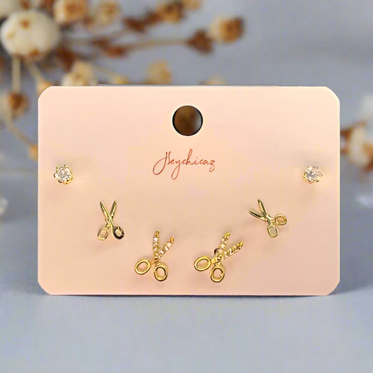 Snip Chic Trio Studs