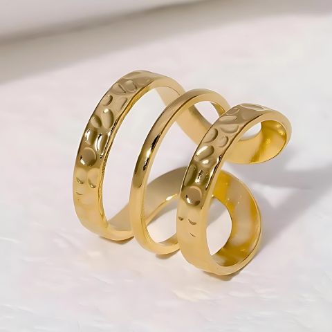 Charm Cascade Triple Ring