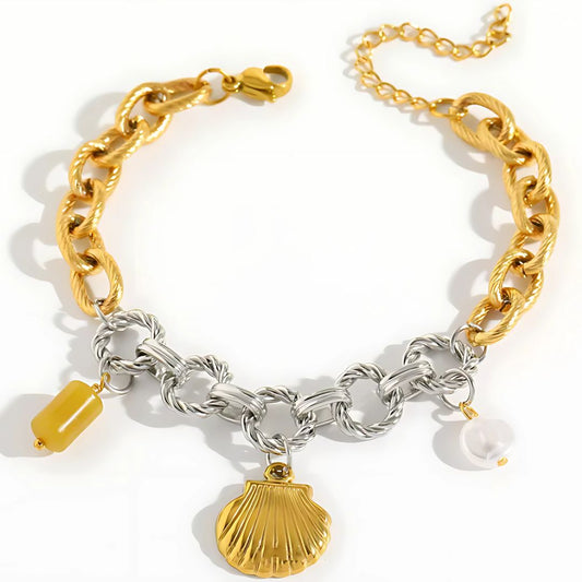 Ocean Pearl Shell Charm