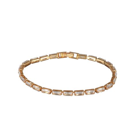 Grande Rectangle Tennis Bracelet (Rose Gold)