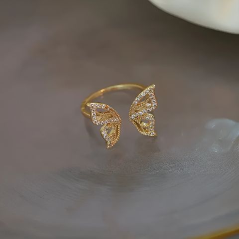 Better-fly With Me Ring (Gold, Adjustable)