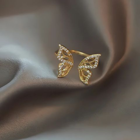 Better-fly With Me Ring (Gold, Adjustable)