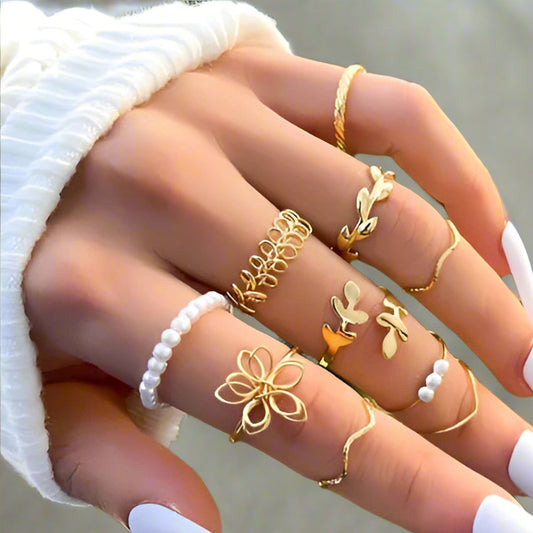 Dreamy Hands Ring Set (10 Pieces)