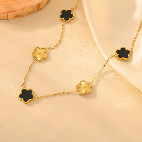 Golden Charm Clover Bracelet