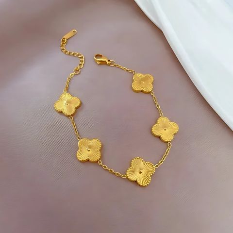 Golden Luck Clover Charm