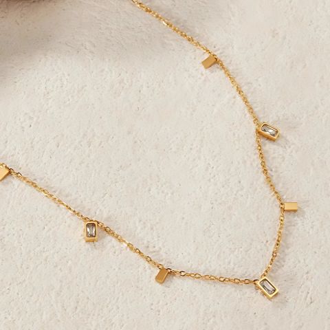 Subtle Stud Chain Necklace