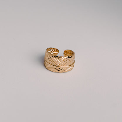 Leaf Etched Ring