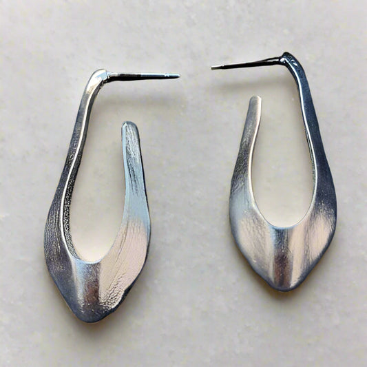 Flow Bold Hoops (Silver)