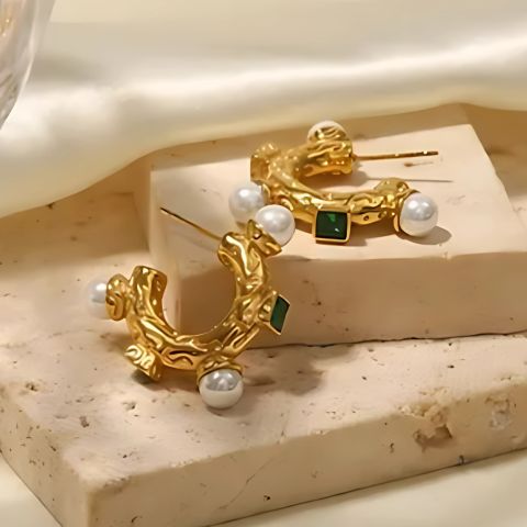 Emerald Tide Hoops