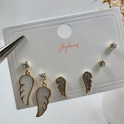 Seraph Wing Trio Studs