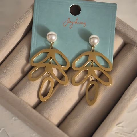 Pearled Petal Studs