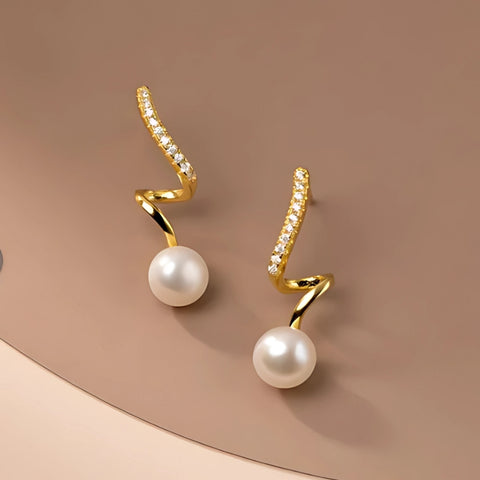 Classic Twisted Pearl Earring