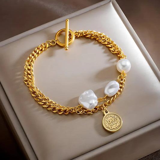 Golden Pearl Dream Chain