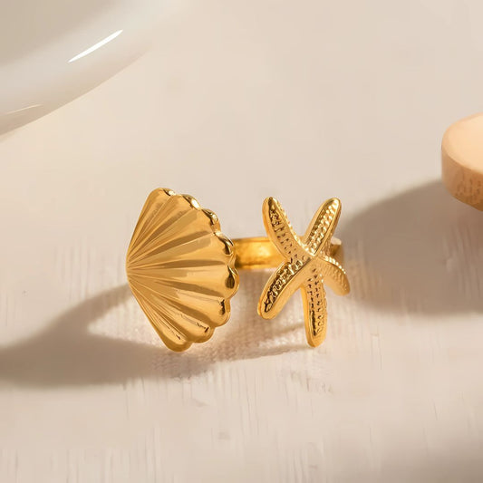 Starry Shell Ring