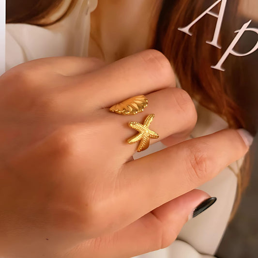 Starry Shell Ring