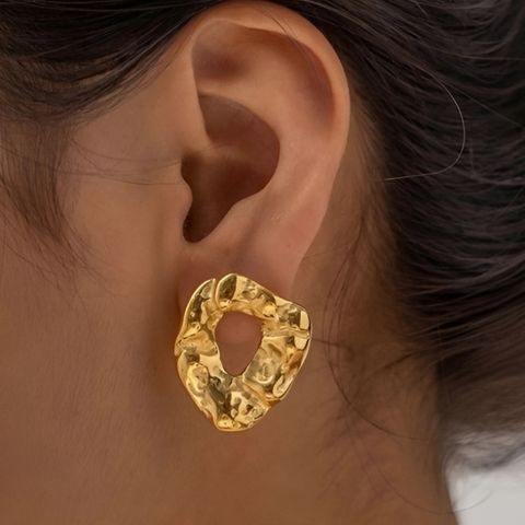 Chunky Hollow Earring