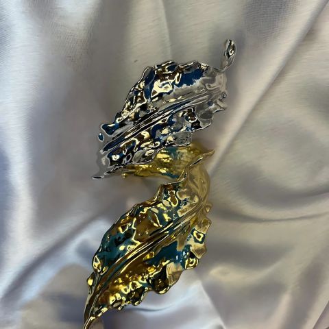 Two-toned Leaf Cuff