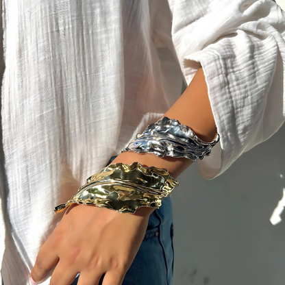 Two-toned Leaf Cuff
