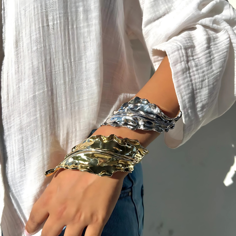 Two-toned Leaf Cuff