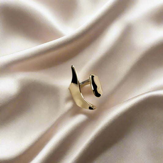 Chunky D-shaped Ring